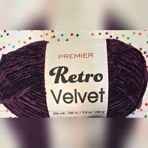 Premier Retro Velvet Yarn - Rich Purple